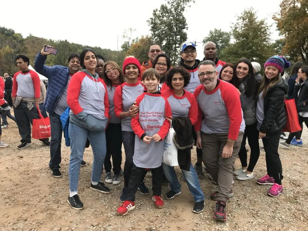 Volunteer group photo at Heart Walk