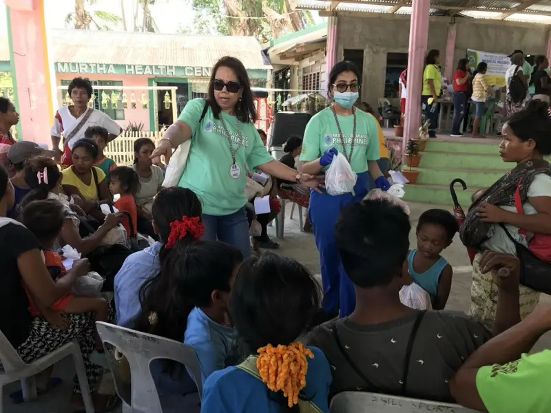 Supplies prepared for distribution to the community