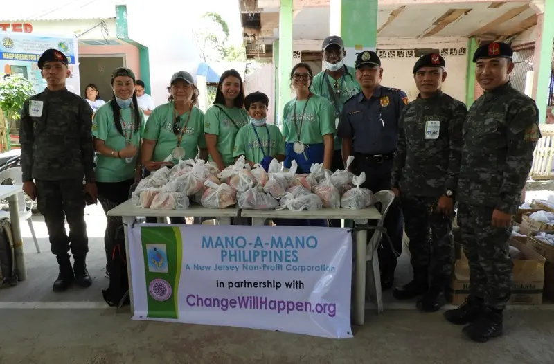 Volunteer team traveling to remote villages in Mindoro